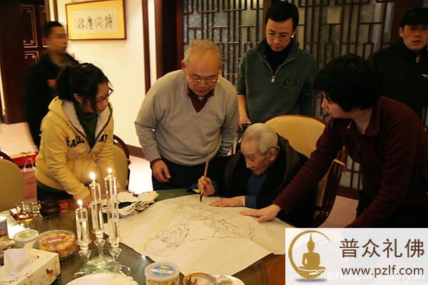 为南怀瑾老师画像